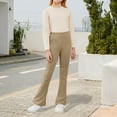 thumbnail image 4 of CPNG Kid Girls Plus Size Soft Flared Leggings High Waist Pants Bootcut Leggings Tall & Long Bootleg Pants Tummy Control Bell-Bottoms Basic Tight Ankle Leggings, 4 of 5