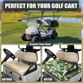 thumbnail image 4 of Whosucclay Monstera Leaves Durable Golf Cart Seat Protector, 4 Storage Pockets Thickened Golf Cart Seat Cover for Club Car EZGO Yamaha, 52.36" x 32.28", 4 of 7