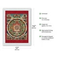 thumbnail image 2 of The 62 Deity Mandala of Chakrasamvara - Vintage Tibetan Thangka Buddhist Painting - Tibet, 19th Century - Japanese Unryu Rice Paper Art Print (Unframed) 12 x 16 in, 2 of 4