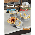thumbnail image 2 of 3pcs, Golden Touch Food Warmer, Thermal Casserole Dish Set With Lids, Insulated Stainless Steel Container For Hot & Cold Food, Serving Bowl For Buffets, Hot Pot Sets Food Warmer, 2 of 4