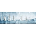 thumbnail image 2 of Grey, Jace 24x11 White Modern Wood Framed Museum Art Print Titled - Boating March, 2 of 4