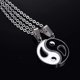 thumbnail image 2 of Collar colgante Yin Yang Bff parejas 2 piezas acero Inoxidable 19.6, 2 of 5