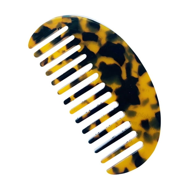 Peines para mujer, peines para el cabello, peine francés de dientes anchos de bolsillo, peine para el cabello con textura de mármol, patrón de leopardo, cepillo antiestático para desenredar, herramien