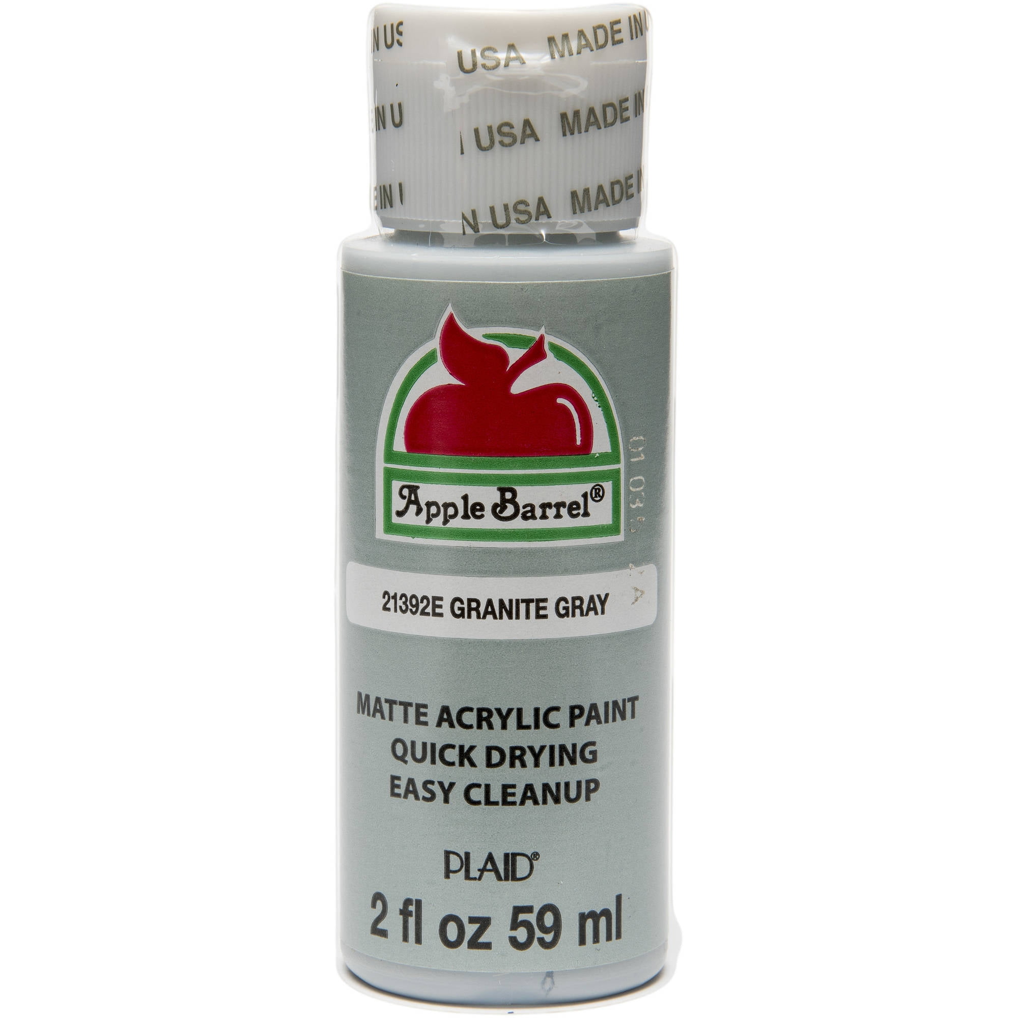 Apple Barrel Granite Gray Acrylic Craft Paint, 2 Fl. Oz.