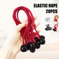 thumbnail image 2 of CAROOTU Portable Ball Bungee Cords Multifunctional Reusable Elastic Fixed Rope for Tent Tarp Fixed Things, 2 of 7