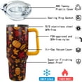 thumbnail image 6 of 40 oz Fall Pumpkin Tumbler Insulated Stainless Tumbler, Fall Travel Coffee Cup Water Botter, Autumn Fall Gift for Thanksgiving Christmas, 6 of 7