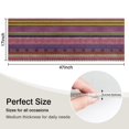 thumbnail image 5 of Purple Boho Tribal Stripes and Hearts Pattern Kitchen Rug Mat,Kitchen Runner Rugs Non Skid Washable,Decorative Kitchen Floor Mats for Kitchen,Sink,Laundry,17"X47", 5 of 5