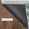 thumbnail image 5 of Addison Rugs Mayfield Premium Machine Washable Transitional Stripes Teal Rectangle Rug, 10' x 14', 5 of 6