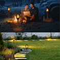 thumbnail image 7 of Maggift 12 pack Solar Torch Lights with Flickering Flame, Waterproof, Dusk to Dawn LED Lights for Garden Patio Pathway Walkway Landscape, Black, 7 of 7