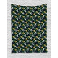 thumbnail image 1 of Floral Tapestry, Nature Pattern with Leaves Daisy and Poppies, Wall Hanging for Bedroom Living Room Dorm Decor, 40W X 60L Inches, Charcoal Grey Multicolor, by Ambesonne, 1 of 2