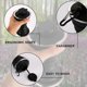 thumbnail image 4 of Folding Water Bottle, 500ml Silicone Folding Water Bottle BPA Free Leakproof Reusable Portable Folding Water Bottle with Clip for Sport Hiking (Black), 4 of 5