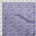thumbnail image 4 of oneOone Cotton Cambric Medium Purple Fabric Florals Fabric For Sewing Printed Craft Fabric By The Yard 42 Inch Wide, 4 of 5