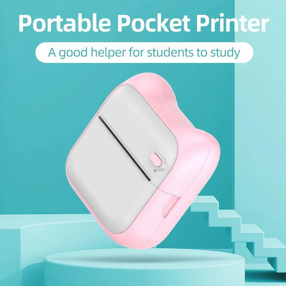 Mini Photo Printer - Portable Thermal Photo Printer for Notes and Image Memos - Compact and Lightweight Design - Easy to Use and Great for Printing - Perfect for Personal Use, Scrapbooking