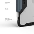thumbnail image 2 of UAG iPad 11" Case A16 11th Gen 2025 & 10.9" 10th Gen 2022 A3354 A3355 - Armor Shell Folio Cover with Adjustable Kickstand & Pencil Holder, Plyo LT Ice/Cloud Blue, 2 of 9