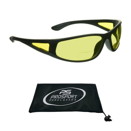 proSPORT BIFOCAL Sunglass Night Readers Yellow Sport Wrap Around Men Women price history on PriceWatchPro