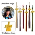 thumbnail image 2 of Pebbuoy 2024 Graduation PhD Hat Tassel with Golden Date Charms Lightweight Metal Date Pendant Sophisticated Graduation Accessory, 2 of 7