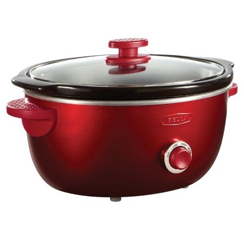 Dots 6 Qt Slow Cooker Red