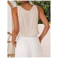 thumbnail image 6 of Women'S Crop Tank Tops Spring Summer Sleeveless V Neck Cropped Casual Beach Tops Shirts Color S, 6 of 7