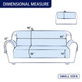 thumbnail image 4 of Subrtex Reversible Sofa Slipcover Non-Slip Washable Couch Cover (Small Sofa, Light Gray), 4 of 9
