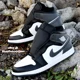 thumbnail image 1 of N I-K-E A i r-Jor-dan 1 Mid Shoes Black Iron Gray White DQ8426-001 Men's Size 11.5 NEW, 1 of 6