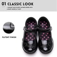 thumbnail image 2 of Ahannie Girls Mary Jane School Uniform Shoes Black Dress Flats (Toddler/Little Kid/Big Kid), 2 of 5