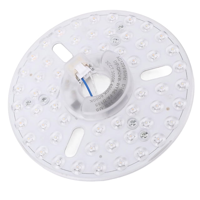 Kit De Modernización Del Motor De Luz LED 6.3 Pulgadas 24W 3CCT Función De Memoria Regulable, Para El Candelabro Colgante De Ventilador De Techo, PC De Aluminio