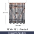 thumbnail image 5 of Wooden Shower Curtain Vintage Rustic Farmhouse Shower Curtains for Bathroom Waterproof Fabric with 12 Hooks 72x72 Inch, 5 of 5
