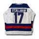 thumbnail image 5 of Camiseta de hockey sobre hielo cosida en azul y blanco del equipo de EE. UU. Miracle On Ice de 1980 con los números 30 de Jim Craig y 17 de Jack O'Callahan y 21 de Mike Eruzione, 5 of 5