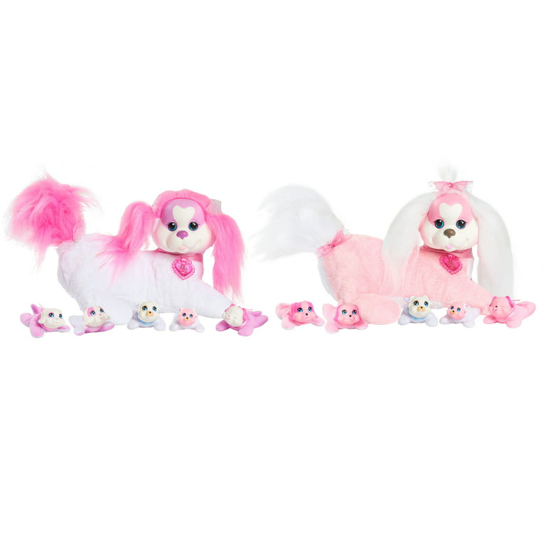 Puppy Surprise Cassie, Pink, Stuffed Animal Dog and Babies, Toys for Kids