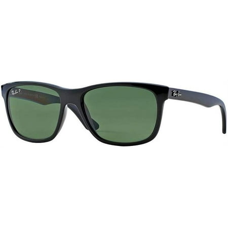 Ray-Ban RB4181 601/9A 57M Shiny Black/Green Polarized Sunglasses For Men For Women