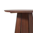 thumbnail image 2 of Table à Manger Ronde avec Base Piédestal en Bois Moderne - 48 Pouces - Marron, 2 of 12