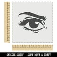 thumbnail image 2 of Woman's Left Eye with Eyebrow Mascara and Eye Shadow DIY Cookie Wall Craft Stencil - 11.5 Inch, 2 of 5
