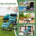 thumbnail image 7 of NAIZEA Zero Gravity Chair, Reclining Lounge Chair with Removable Cushion & Tray for Indoor and Outdoor, Ergonomic Patio Recliner Folding Reclining Chair, 7 of 7