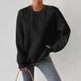 thumbnail image 5 of EDFBUYKRS Female Long Sleeve Sweatshirt Womens Sweatshirts Half Zip Oversized Pullover Long Sleeve Sweatshirt Casual Side Slit Tops Size Xl, 5 of 9