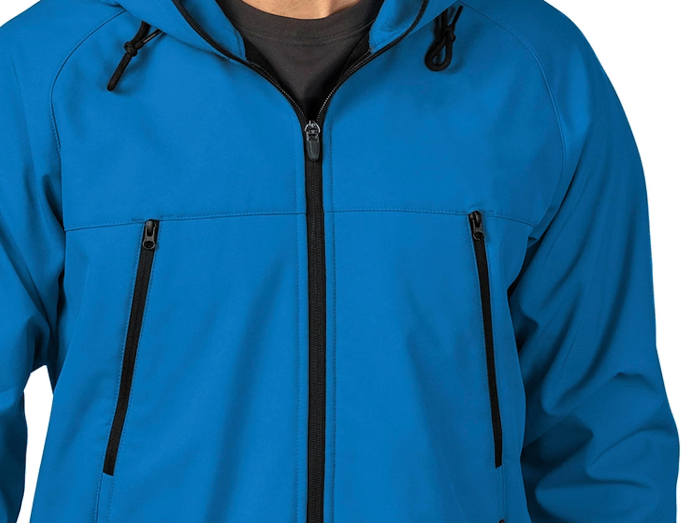 Tri Moutnain Men's Soft Shell Hooded Jacket Microfleece Lining Coat 2x 3x & 4x Only