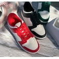 thumbnail image 5 of Top Moda Shoes Women Fashion Sneakers Two Tone Lace Up Sporty Design MONTANA-3 Red / White 5.5, 5 of 5