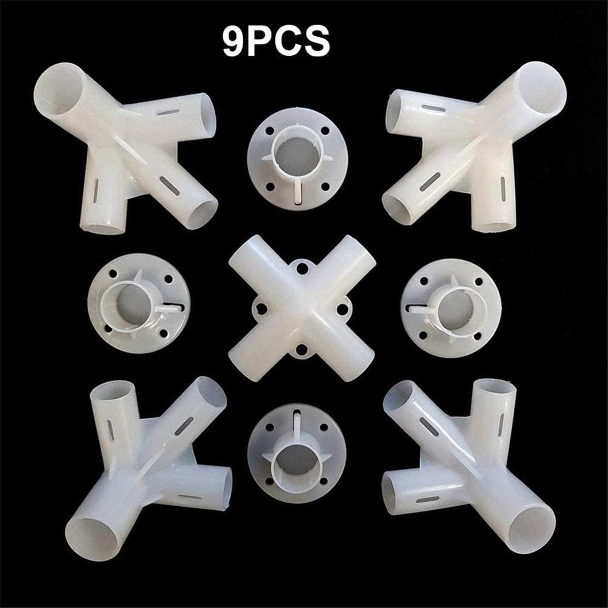 JKHK Spare Parts for 3x3m Gazebo Awning Tent Feet Corner Center Connector（25/19mm）