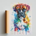 thumbnail image 2 of Boxer Dog Poster Wall Art for Bedroom Living Room Funny Graffiti Dog Picture Cool Dog Decor Wall Art, 2 of 6