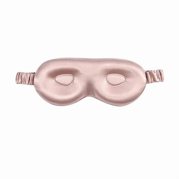 Silk Sleep Mask, 3D Contoured Cup Eye Mask for Sleeping, Super Soft Breathable Blindfold, Perfect Blocks Light for Sleeping. (pink)