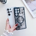 thumbnail image 5 of Magnetic Case for Samsung Galaxy S25 Ultra, Black Floral Pattern Cute Phone Case [Compatible with Magsafe] Women Girls Slim Thin Frost Clear Back TPU Shockproof Bumper Cover, Rose Flower, 5 of 10