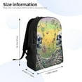 thumbnail image 4 of Fotbe Flower Butterfly Skull Couple Travel Laptop Backpack, Business Slim Sturdy Laptops Backpack, Water Resistant College School Computer Bag Gift for Men & Women Fits 15.6 Inch Notebook, 4 of 8