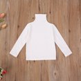 thumbnail image 4 of Douhoow Toddler Girl Turtleneck Pullover Autumn Basic Solid Tops 1-6Y, 4 of 6