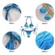 thumbnail image 3 of Trajes de baño de bikini sexy para mujer, traje de baño de bikini de triángulo con parte inferior de cristal, traje de baño halter, 3 of 5
