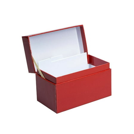 Maple Recipe Box - Darice Recipe Box Red