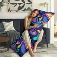 thumbnail image 5 of Paisley Long Body Pillow Cover - Vintage Bohemian Floral Print, Soft & Breathable Ethnic Fabric, Hidden Zipper, 20"x54" - Elegant Home Decor Gift for Side Sleepers & Pregnancy Support, 5 of 7