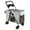 Grey_B, variant on Dog Stroller for Large & Medium Dogs, Pet Stroller, Dog Stroller with 360-degree Wheels Foldable & Ventilated, Pink