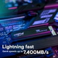 thumbnail image 2 of SSD Crucial T500 de 2 TB Gen4 NVMe M.2 interno con disipador térmico, 2 of 6