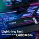 thumbnail image 2 of SSD Crucial T500 de 1 TB Gen4 NVMe M.2 interno con disipador térmico, 2 of 6