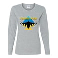 thumbnail image 2 of The Ghost Of Kyiv Womens Graphic Long Sleeve T-Shirt, Heather Grey, XX-Large, 2 of 4