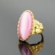 thumbnail image 5 of Anillo de ópalo de acero de titanio para hombres y mujeres, joyería europea y americana, anillo de gemas exageradas de pareja clásica dominante retro, 5 of 5